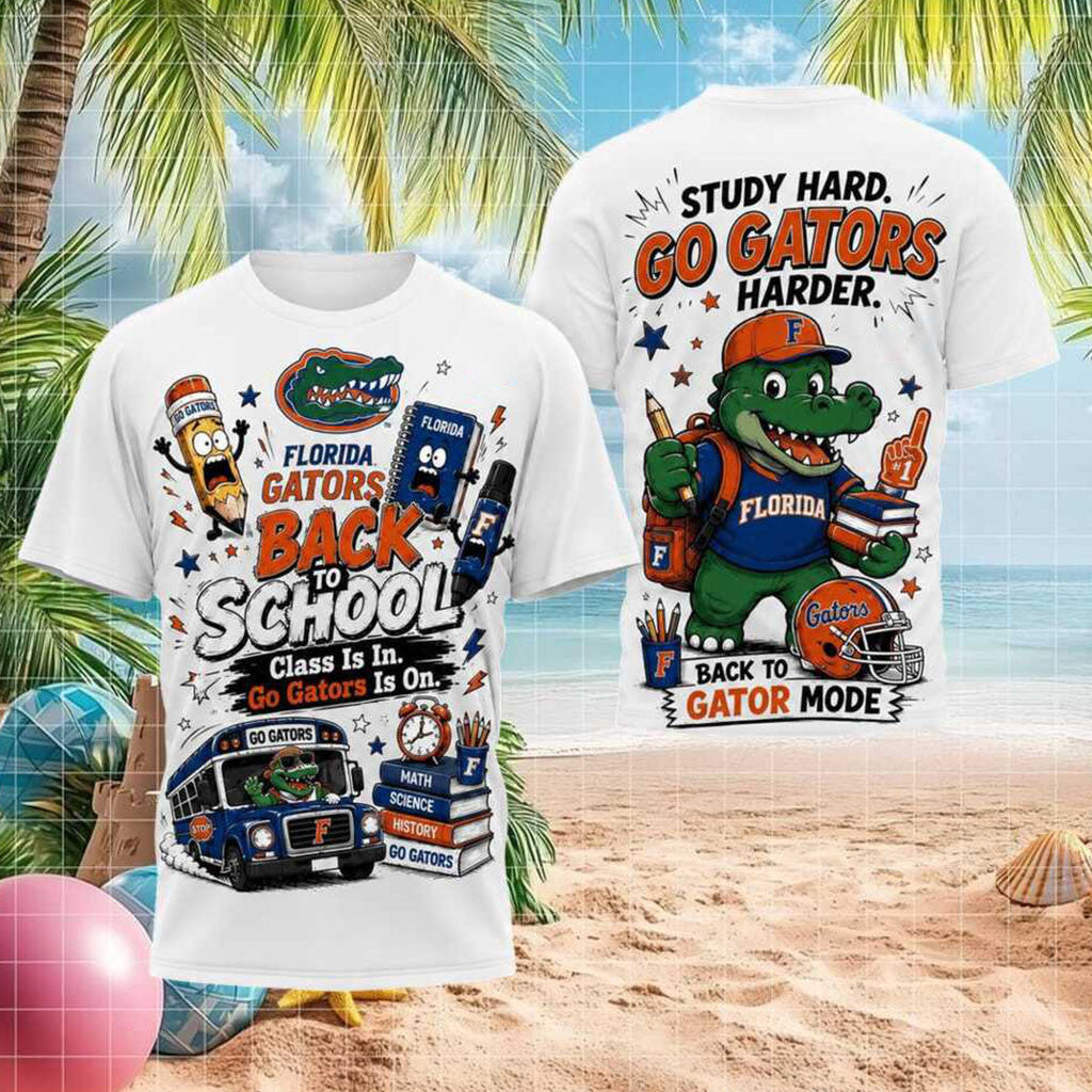 Florida Gators Mascot Back To School Gator Mode Shirt Gators Merch Gifts For Football Fan - Merchluma