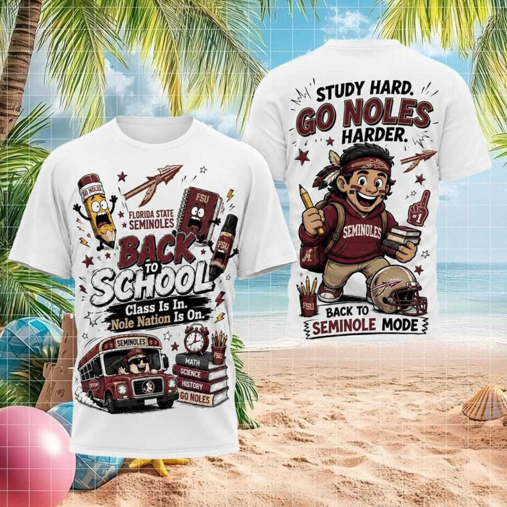 Florida State Seminoles Mascot Back To School Nole Nation Shirt Seminoles Merch Gifts For Fan - Merchluma