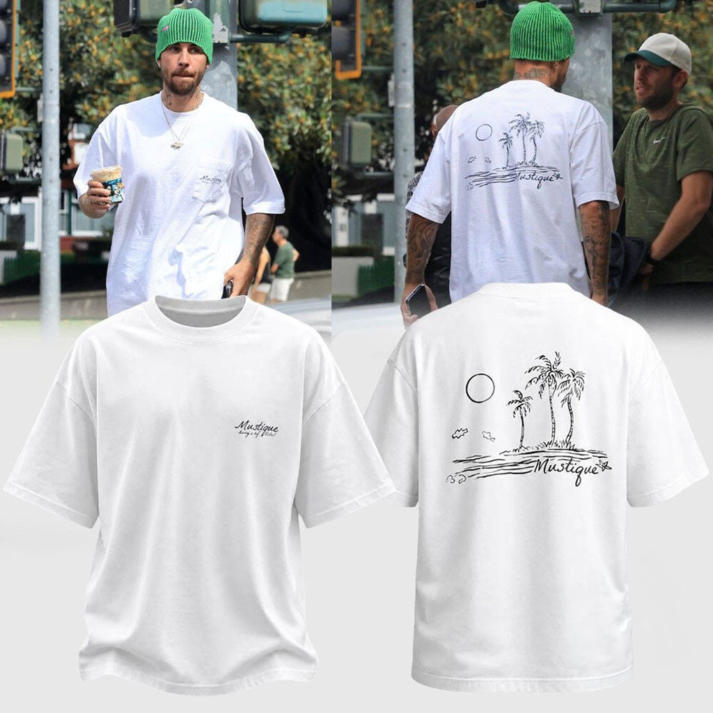 Justin Bieber Mustique Island Shirt Justin Bieber Merch Best Gifts For Music Lovers - Merchluma