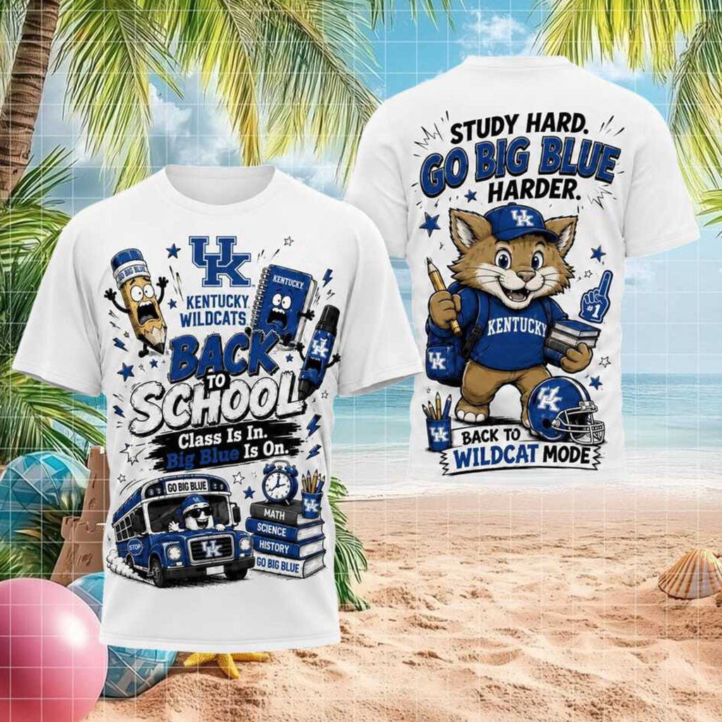 Kentucky Wildcats Mascot Back To School Mode Shirt Wildcats Merch Presents For Football Fans - Merchluma