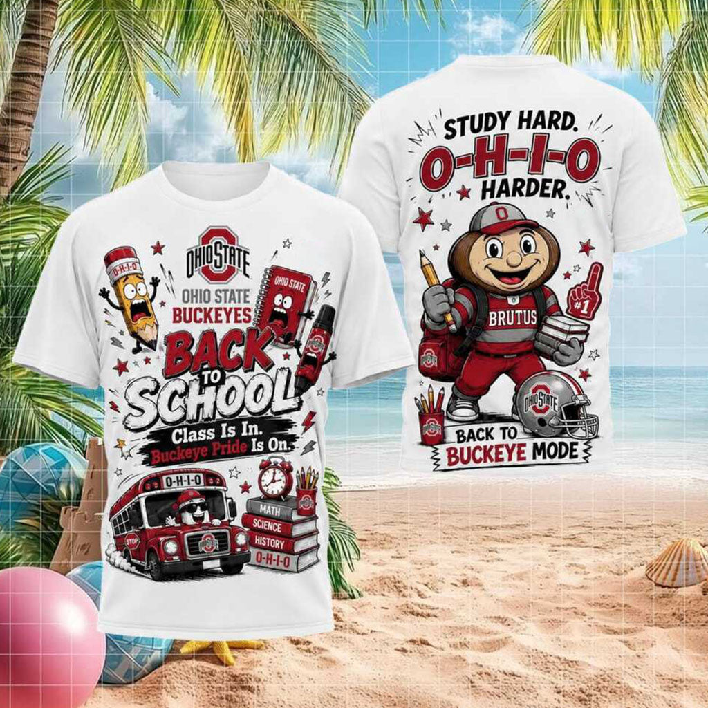 Ohio State Buckeyes Brutus Mascot Back To School Shirt Buckeyes Merch Presents For Son - Merchluma