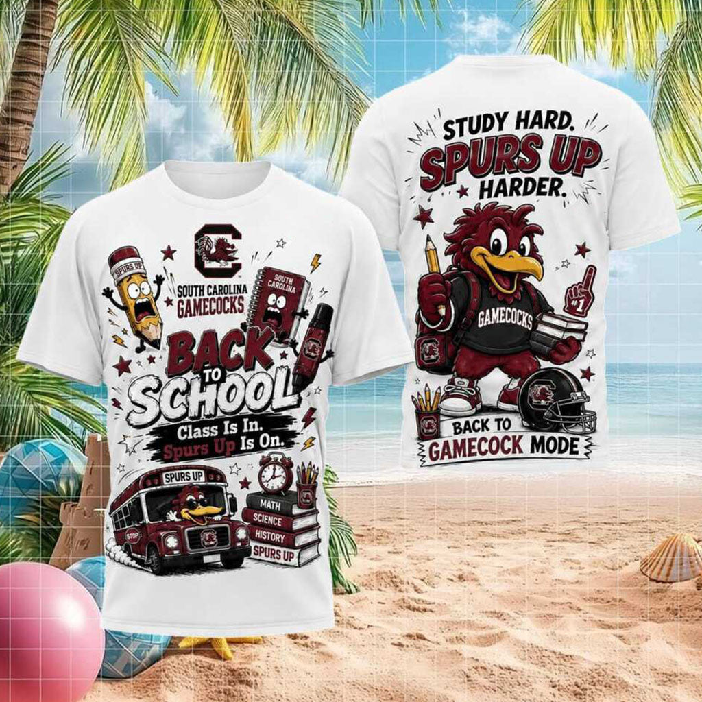 South Carolina Gamecocks Mascot Back To School Mode Shirt Gamecocks Merch Presents For Brother - Merchluma