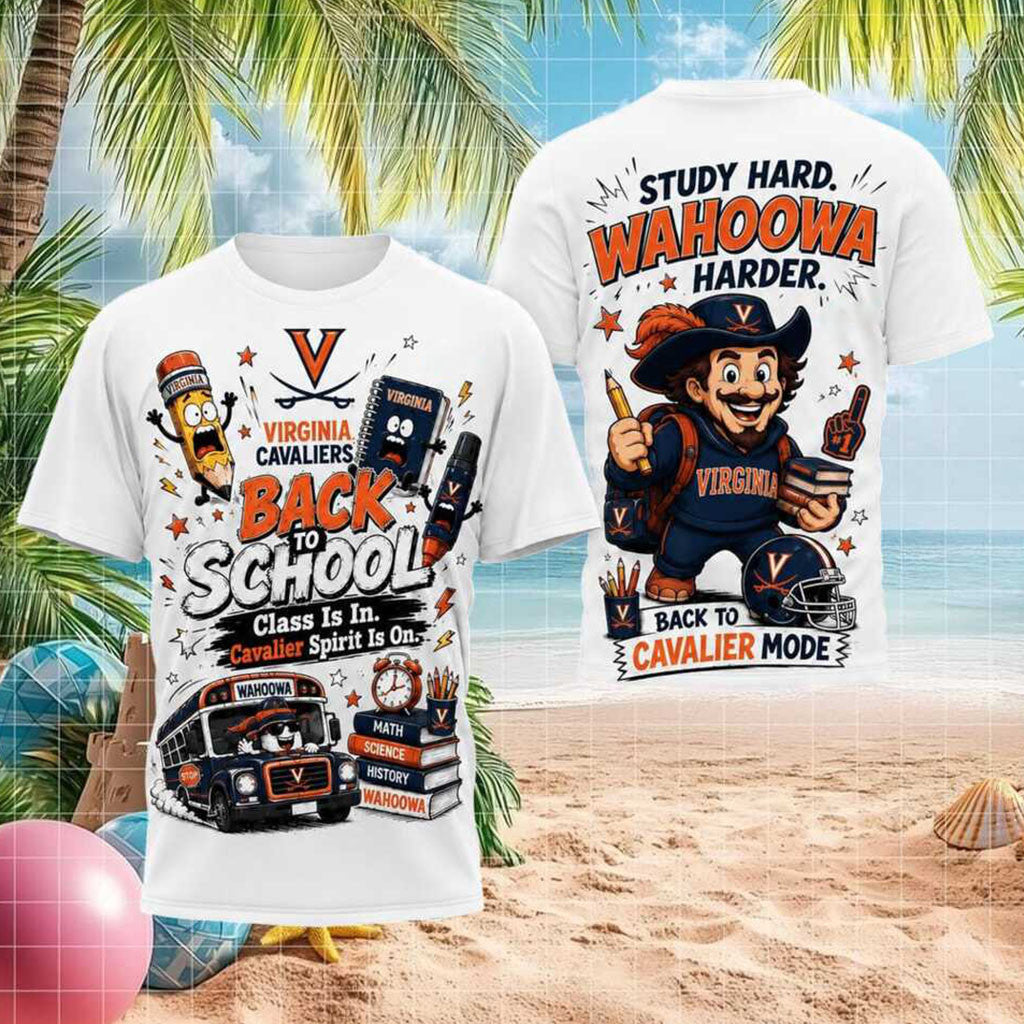 Virginia Cavaliers Mascot Back To School Wahoowa Harder Shirt Cavaliers Merch Brother Gifts - Merchluma