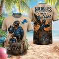Detroit Lions Tailgate Pirate Parrot Beer Drinking Shirt Lions Merch Best Gifts For Football Fans - Merchluma
