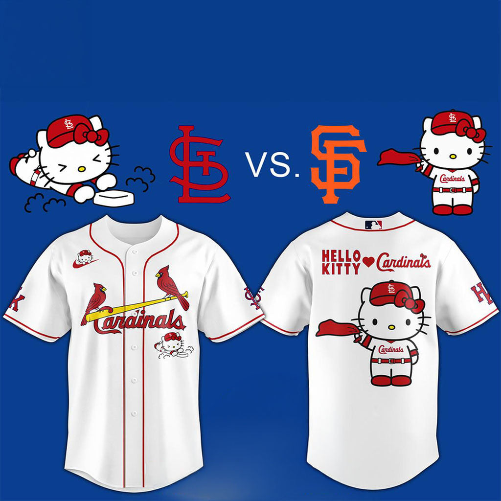 St Louis Cardinals X Hello Kitty Theme Night 2026 Baseball Jersey Cardinals Merch Gift For Fans - Merchluma