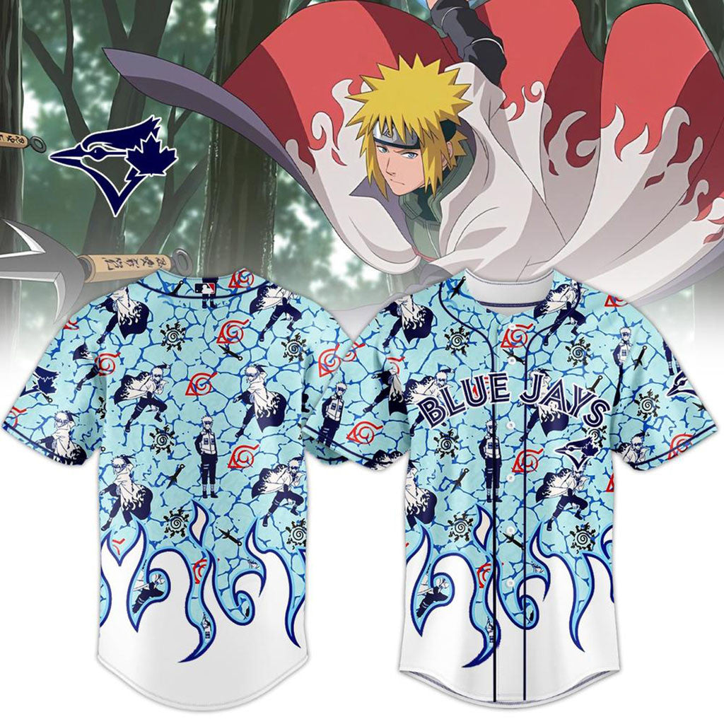 Toronto Blue Jays X Minato Namikaze 2026 New Baseball Jersey Blue Jays Merch Best Fan Gifts - Merchluma
