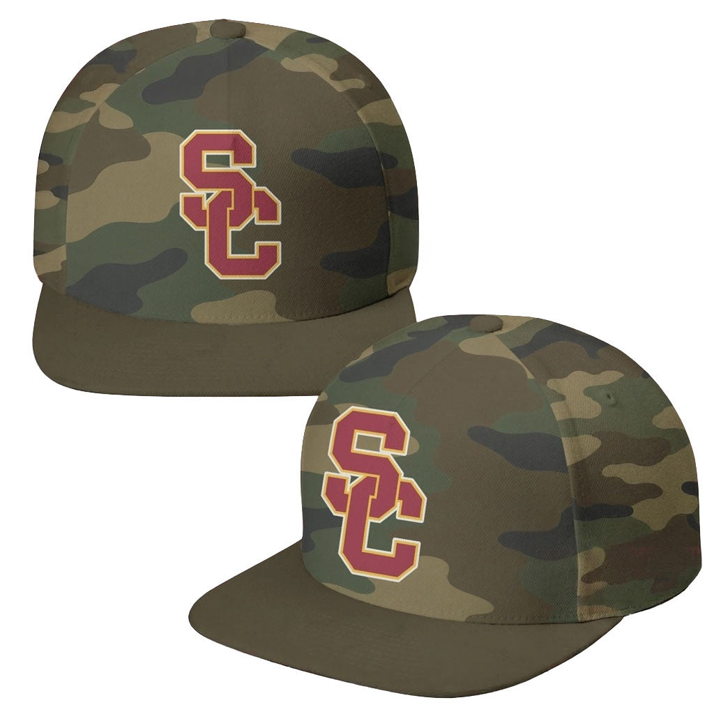 USC Trojans Field Ops Camo Snapback Hat 2026 USC Trojans Merch Gift Ideas For Brothers - Merchluma