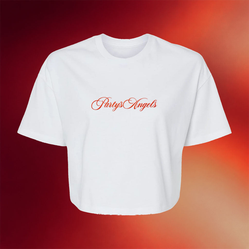 PartyNextDoor Merch 2026 Party's Angels Crop Top White Unique Gift For Sisters - Merchluma