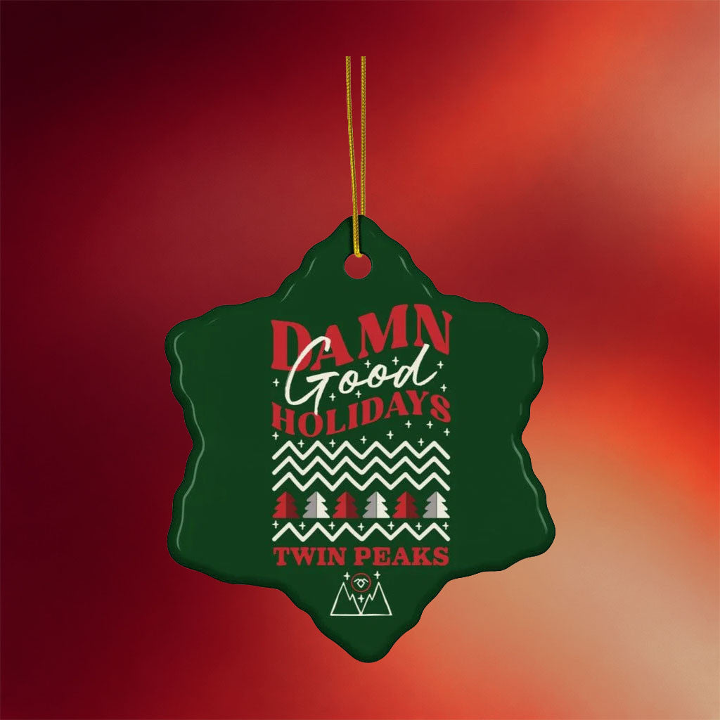 Twin Peaks Merch 2026 Twin Peaks Damn Good Holidays Christmas Ornament Xmas Tree Decor Ideas - Merchluma