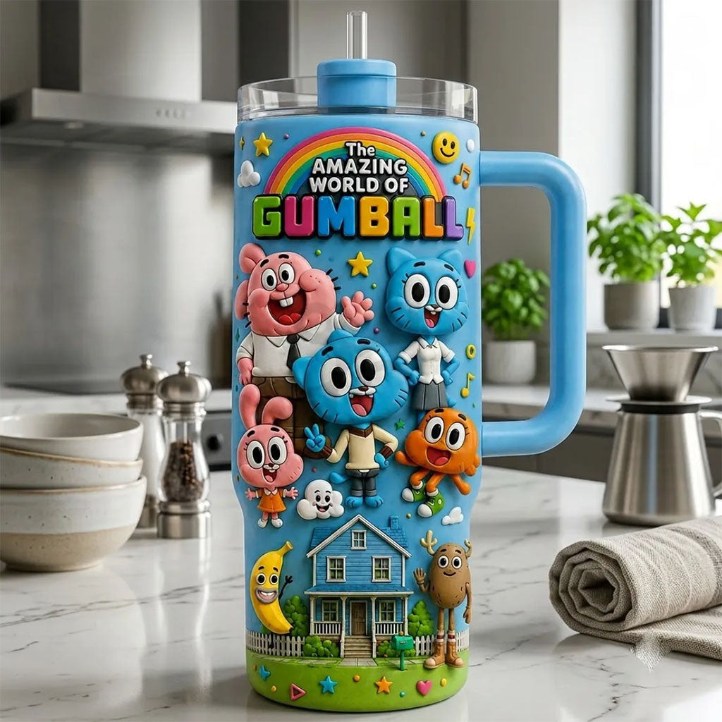 The Amazing World Of Gumball Character Stanley Tumbler Cute Gift For Daughters - Merchluma