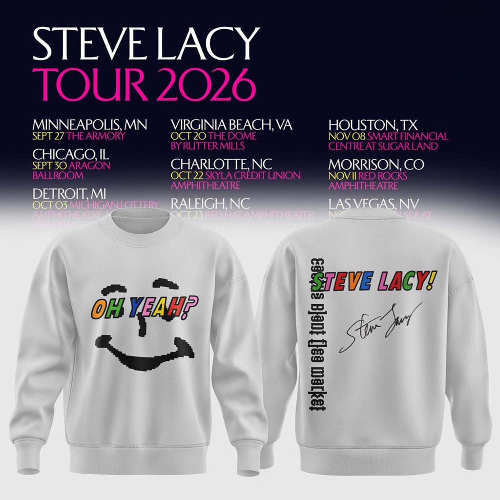 Steve Lacy Oh Yeah Tour 2026 Signature Sweatshirt Steve Lacy Merch Music Lover Apparel - Merchluma