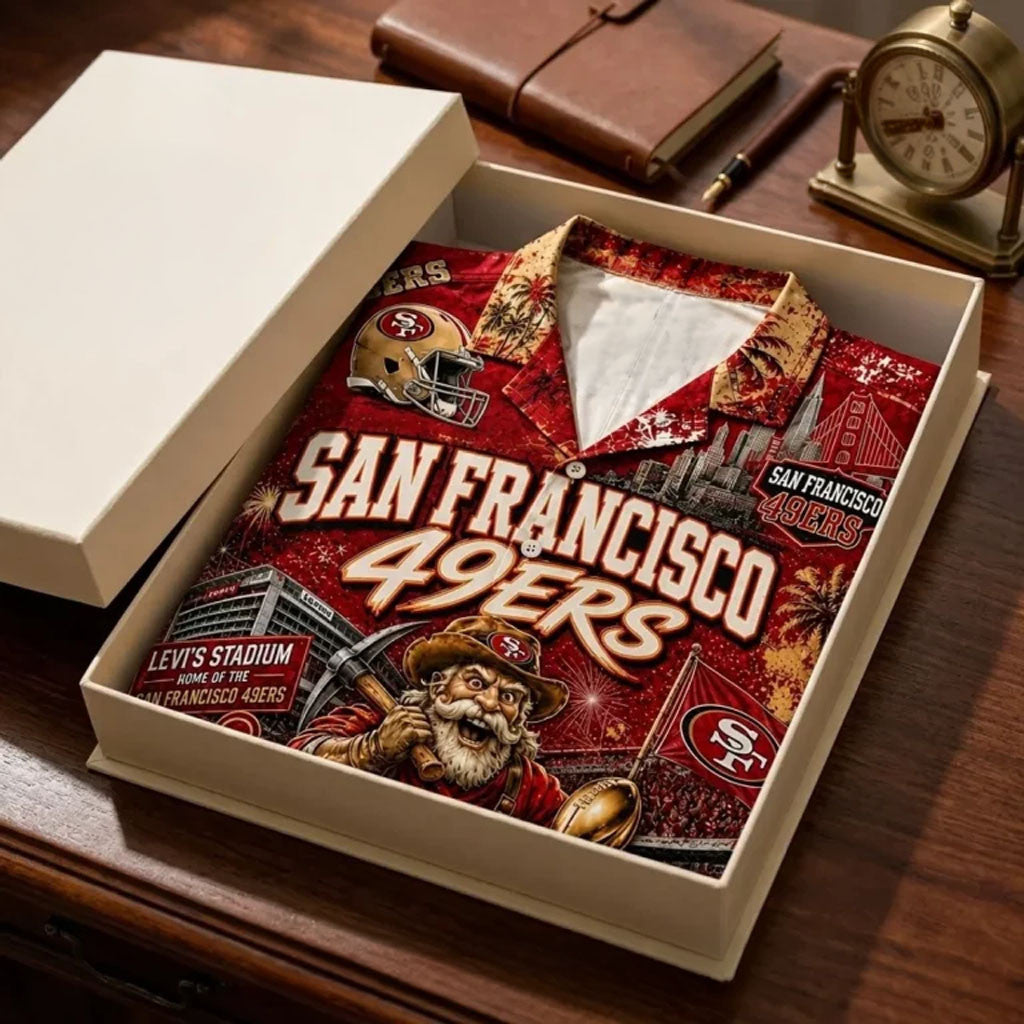 San Francisco 49ers Mascot Hawaiian Shirt SF 49ers Merch Present For Football Lovers - Merchluma