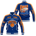 New York Knicks 2026 Finals Champions Baseball Jacket NY Knicks Merch Basketball Fan Gifts - Merchluma