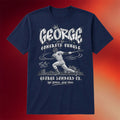 George Of The Concrete Jungle George Lombard Jr The Bronx New York T-Shirt Navy Yankees Merch - Merchluma