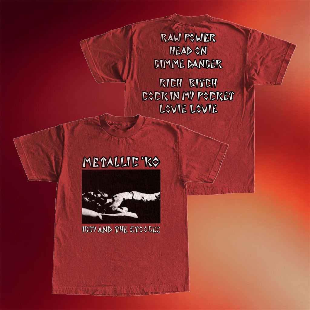 Iggy Pop Merch 2026 Metallic KO T-Shirt Unique Gifts For Music Lovers - Merchluma