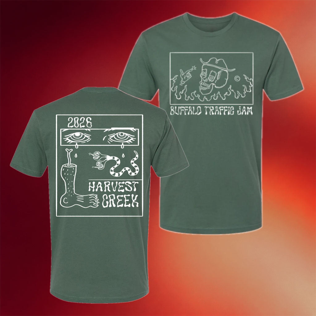 Buffalo Traffic Jam Merch 2026 Buffalo Traffic Jam Shirt Harvest Creek Shirts Folk Fan Gifts - Merchluma