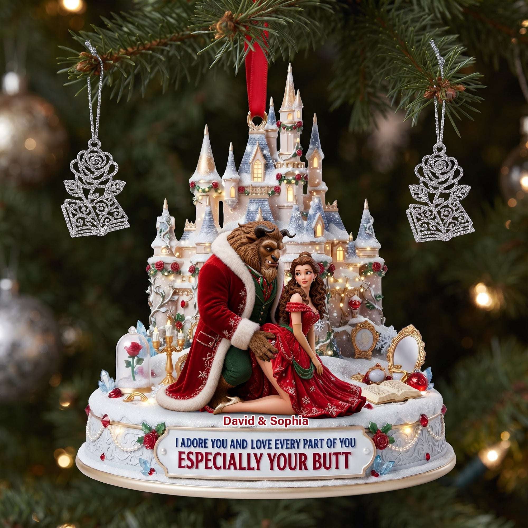 Personalized Merry Cheeky Couple Christmas Ornament Christmas Gifts For Couples - Merchluma
