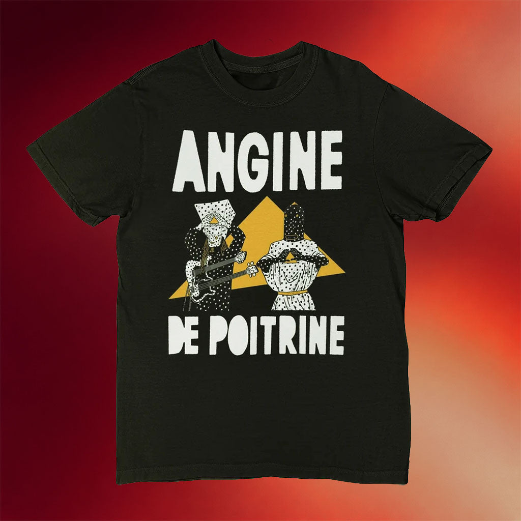 Angine De Poitrine Merch 2026 Pyramid T-Shirt Black Gift Ideas For Rock Music Lovers - Merchluma