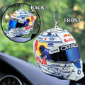 Red Bull Racing X Max Verstappen Acrylic Car Ornament Cool Car Accessories For Guys - Merchluma
