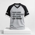 Raiders Oakland Los Angeles Oakland Las Vegas 2026 V-Neck Shirt LV Raiders Merch Fan Gifts - Merchluma