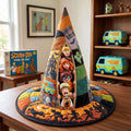 Scooby-Doo Horrified Peeking Out Quilted Witch Hat Best Halloween Gift Ideas - Merchluma