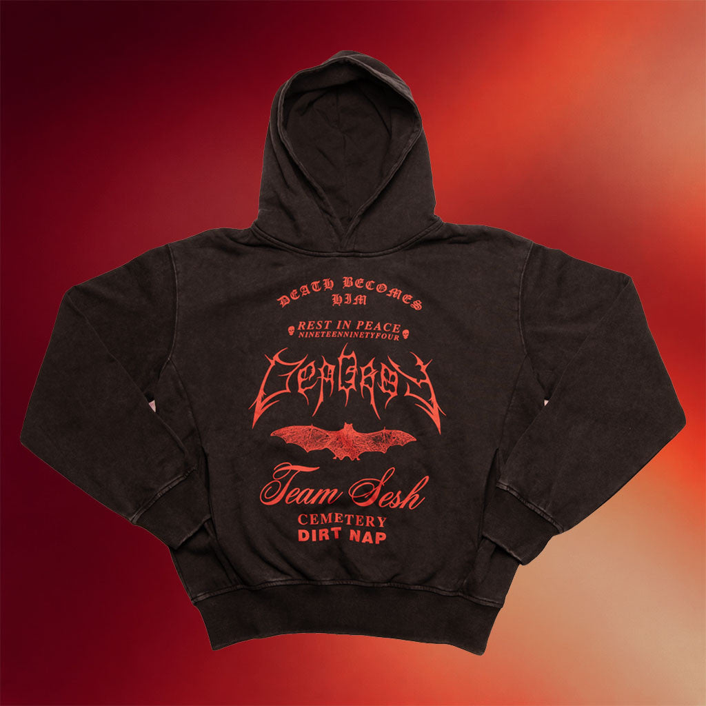 TeamSESH Merch 2026 Death Becomes Him Hoodie Music Lover Gift Ideas For Him - Merchluma