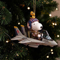 Snoopy Pilot Top Gun 40th Anniversary Fighter Ornament Christmas Ornaments Xmas Gifts - Merchluma
