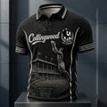 Collingwood FC Magpies Heritage Black Polo Shirt Collingwood FC Merch Present For Fans - Merchluma