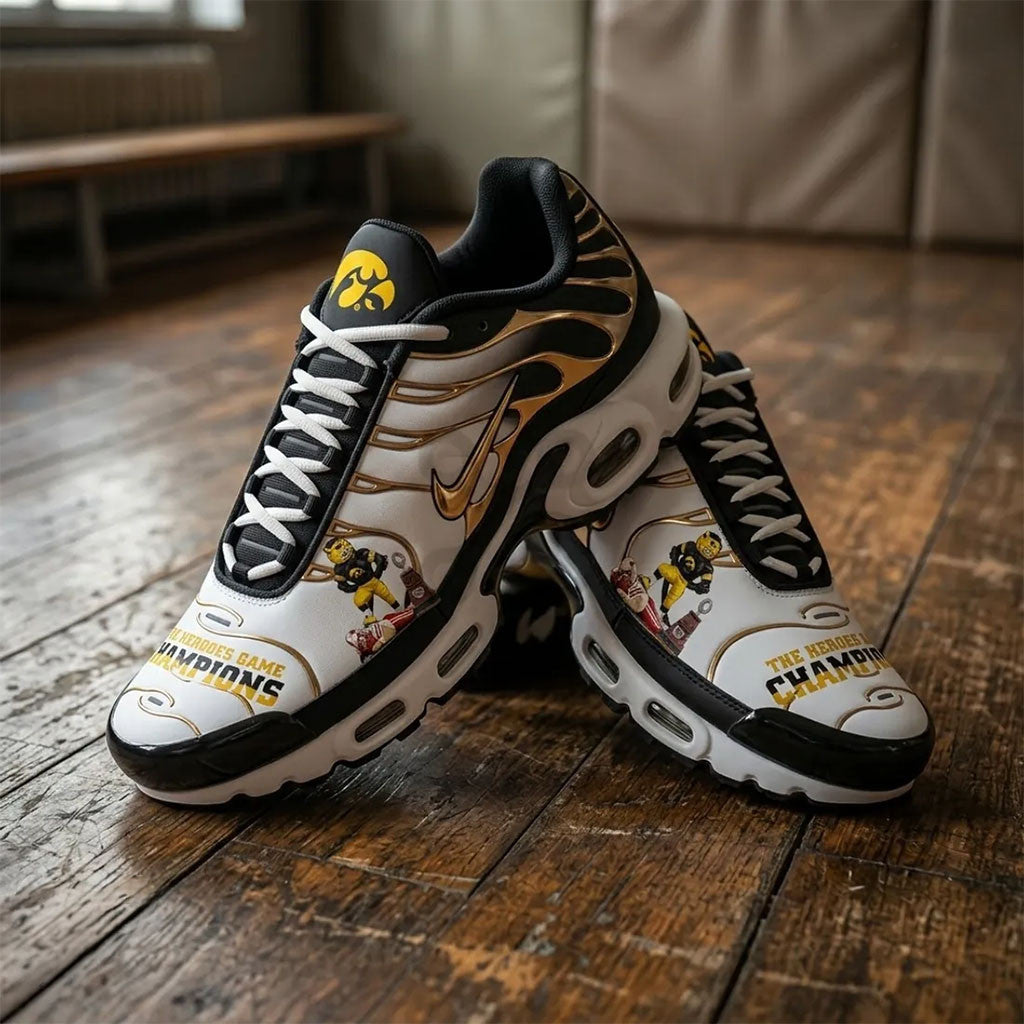 Iowa Hawkeyes Champion Shoes The Heroes Game Champion Sneakers Iowa Hawkeyes Merch 2026 - Merchluma
