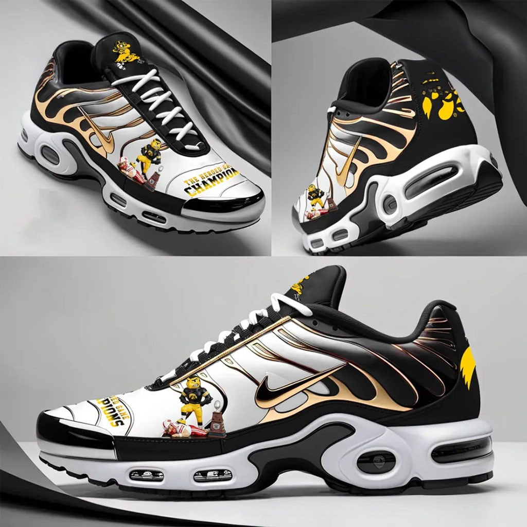 Iowa Hawkeyes Mascot Shoes Sneakers Iowa Hawkeyes Merch Gift For Football Lovers - Merchluma