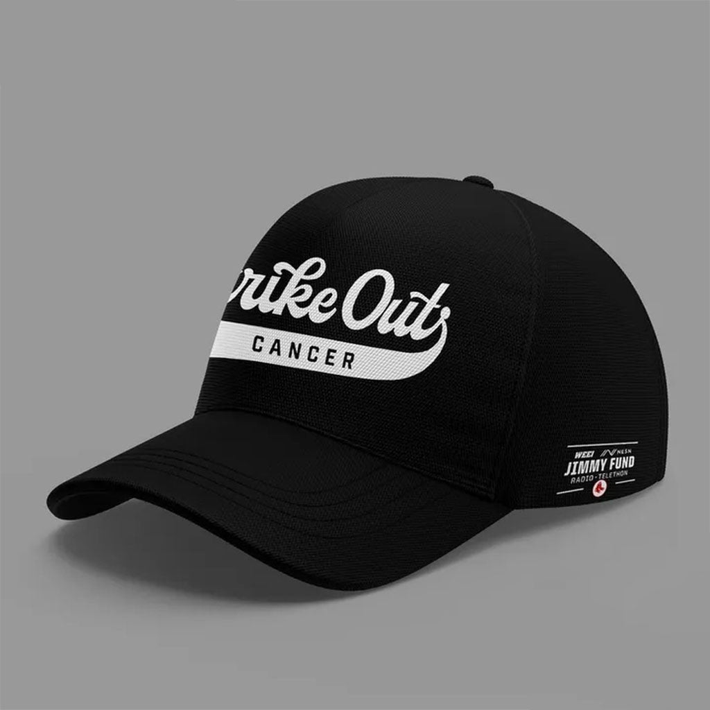 Boston Red Sox Strike Out Cancer 2026 Black Hat Red Sox Merch Gift Ideas For Baseball Fans - Merchluma