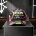 Bring Me The Horizon Neon Camo Logo Hat BMTH Merch Present For Rock Band Fans - Merchluma