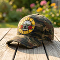 Guns N Roses Band Logo Camouflage Hat GNR Merch 2026 Best Gift For Rock Band Fans - Merchluma