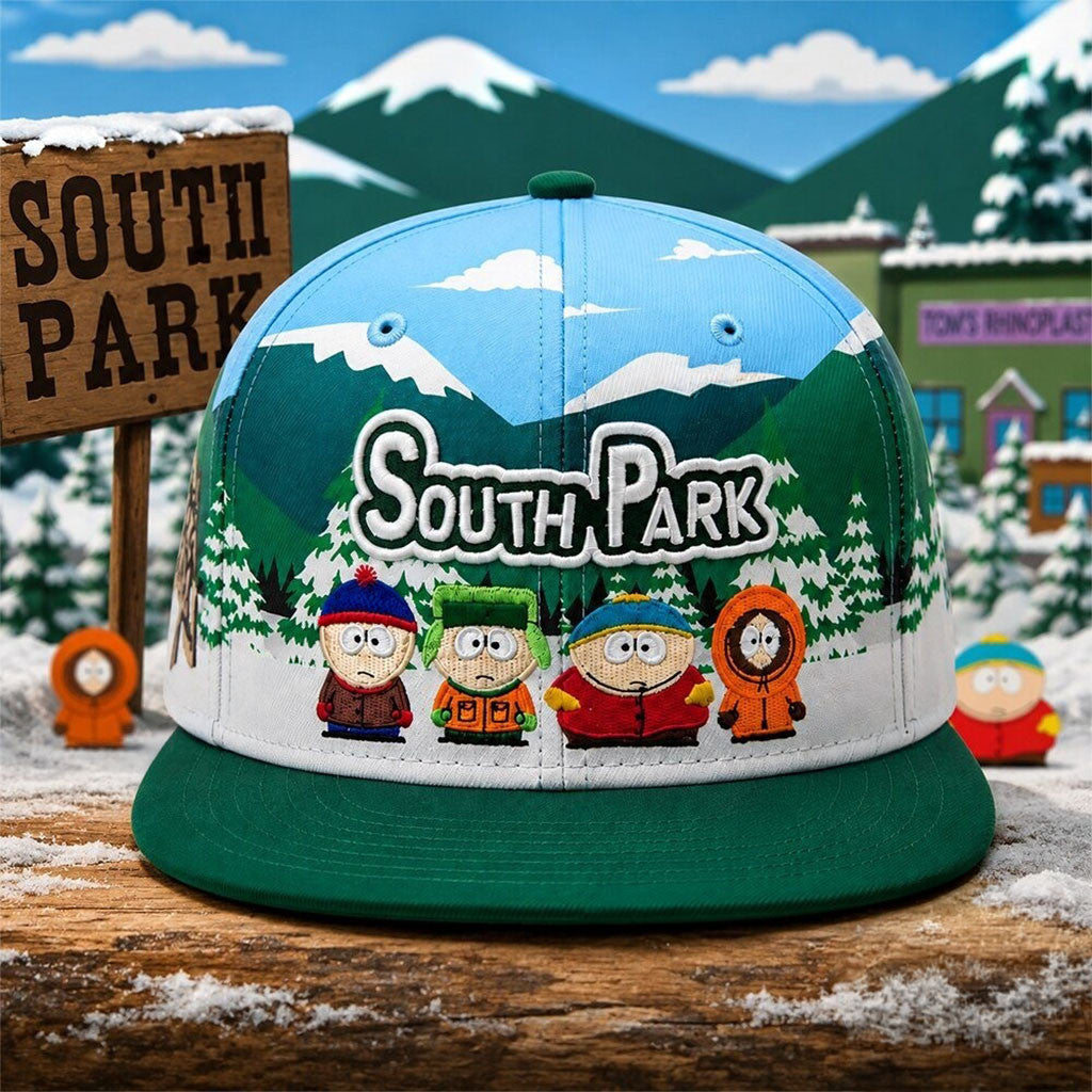 South Park Characters 2026 Snapback Hat South Park Merch Birthday Gift For Son - Merchluma