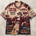 Essendon Bombers AFL Too Old Too Care Hawaiian Shirt Essendon Bombers Merch Summer Gifts - Merchluma