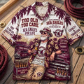 Manly-Warringah Sea Eagles Hawaiian Shirt Too Old Too Care Aloha Shirt Sea Eagles Merch - Merchluma