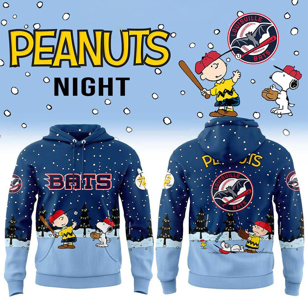 Louisville Bats Peanuts Night For Christmas 2026 Hoodie Louisville Bats Merch Best Xmas Gifts - Merchluma