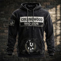 Collingwood Magpies 1892-2026 Distressed Black Hoodie Collingwood FC Merch Gift For Fans - Merchluma