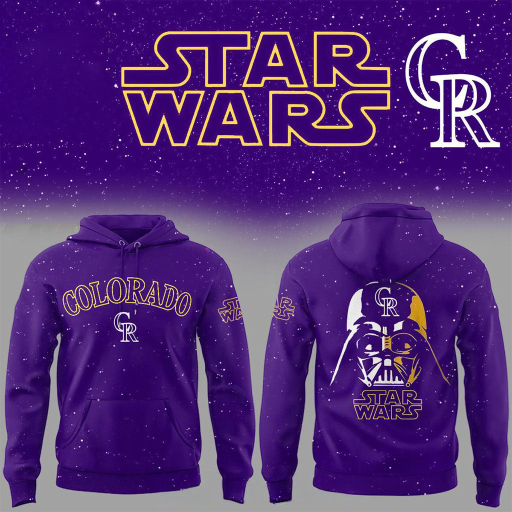 Colorado Rockies 2026 Star Wars Game Night Darth Vader Hoodie Rockies Merch Present For Fans - Merchluma