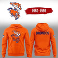 Denver Broncos Throwback 1962 Hoodie Denver Broncos Merch Gift Ideas For Football Fans - Merchluma