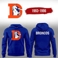 Denver Broncos Throwback 1993 Hoodie Denver Broncos Merch Unique Gift For Football Fans - Merchluma