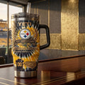 Pittsburgh Steelers 93rd Anniversary Stanley Tumbler Steelers Merch Gift For Football Lovers - Merchluma