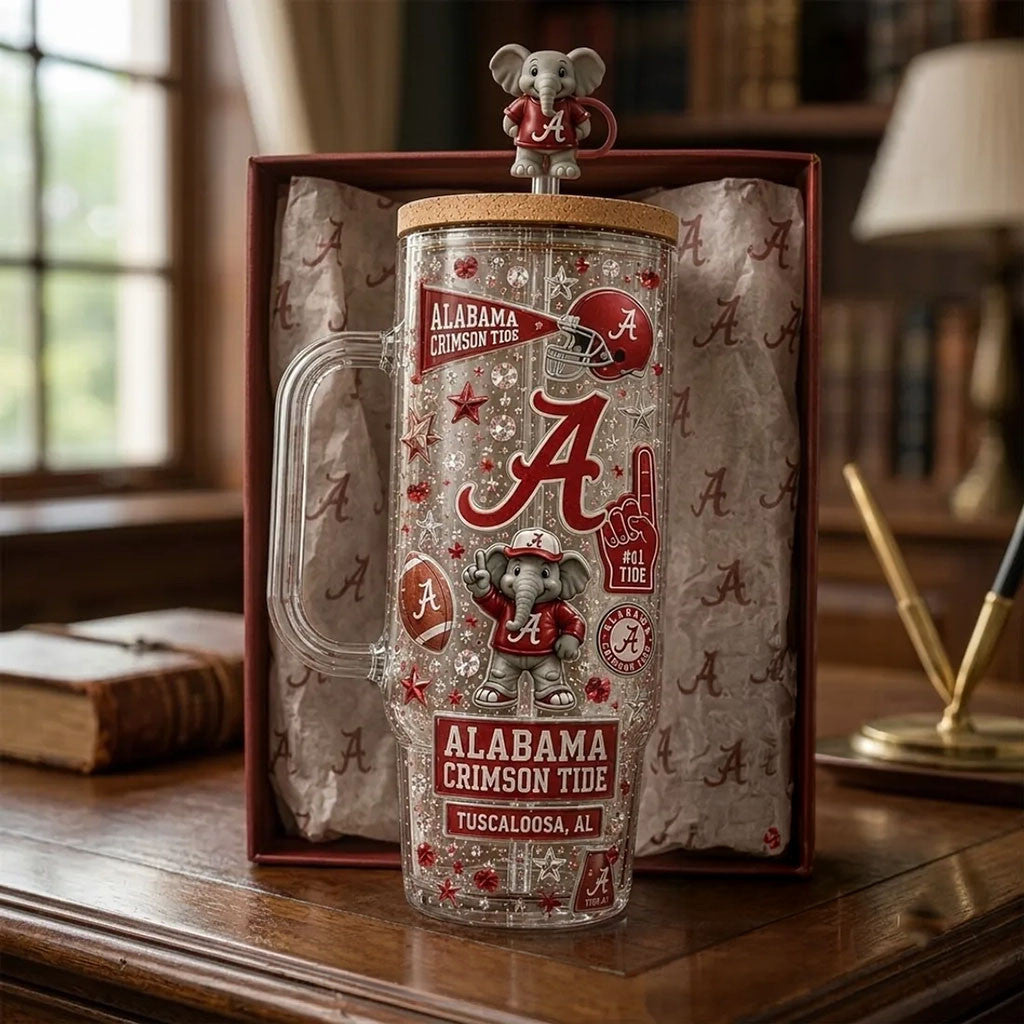 Alabama Crimson Tide Tumbler Football Fan Merch Best Gift For Brothers - Merchluma