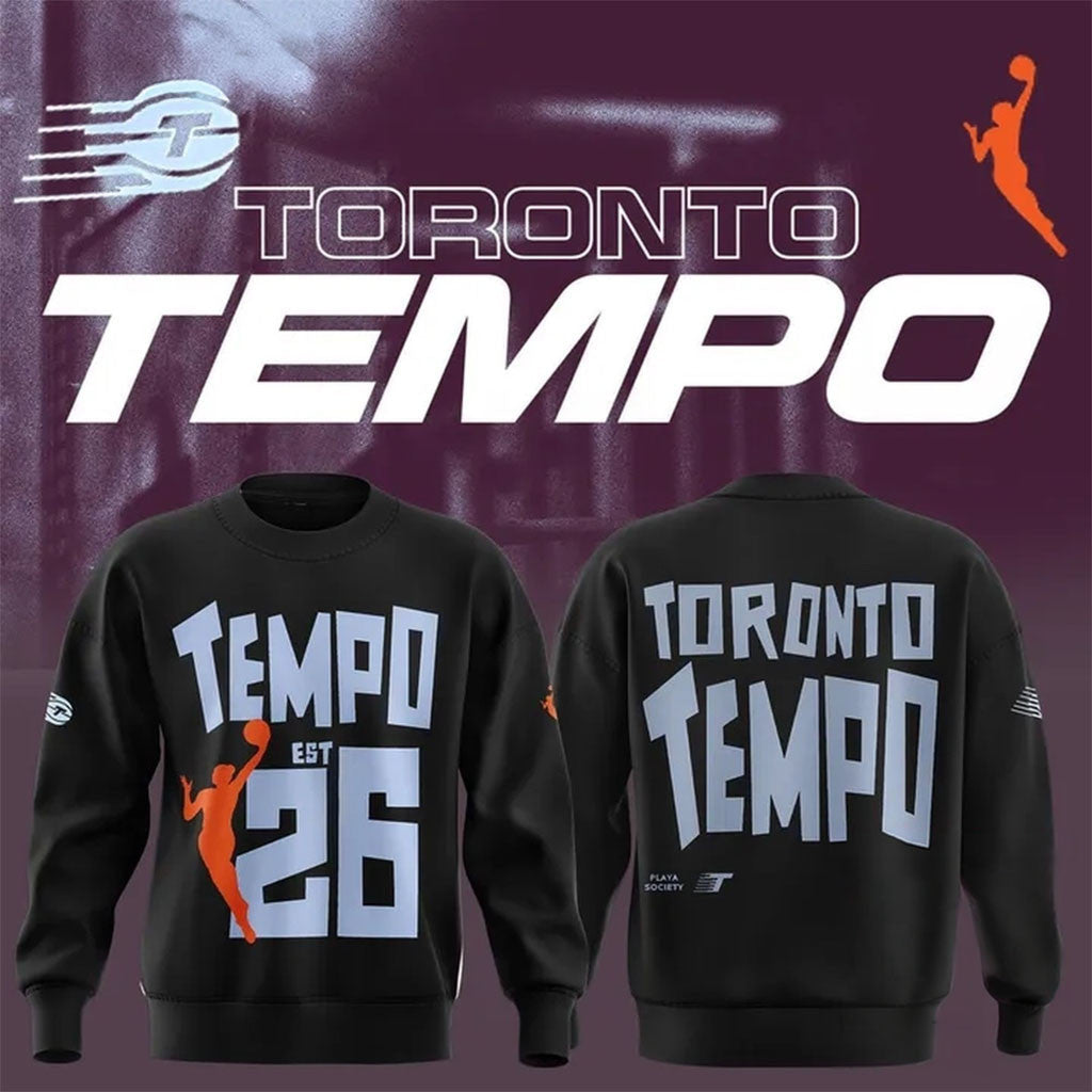 Toronto Tempo 2026 WNBA New Uniform Sweatshirt Toronto Tempo Merch Basketball Enthusiast Gifts - Merchluma