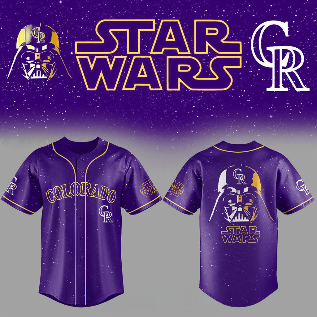 Colorado Rockies X Star Wars Game Night Darth Vader 2026 Baseball Jersey Rockies Merch - Merchluma