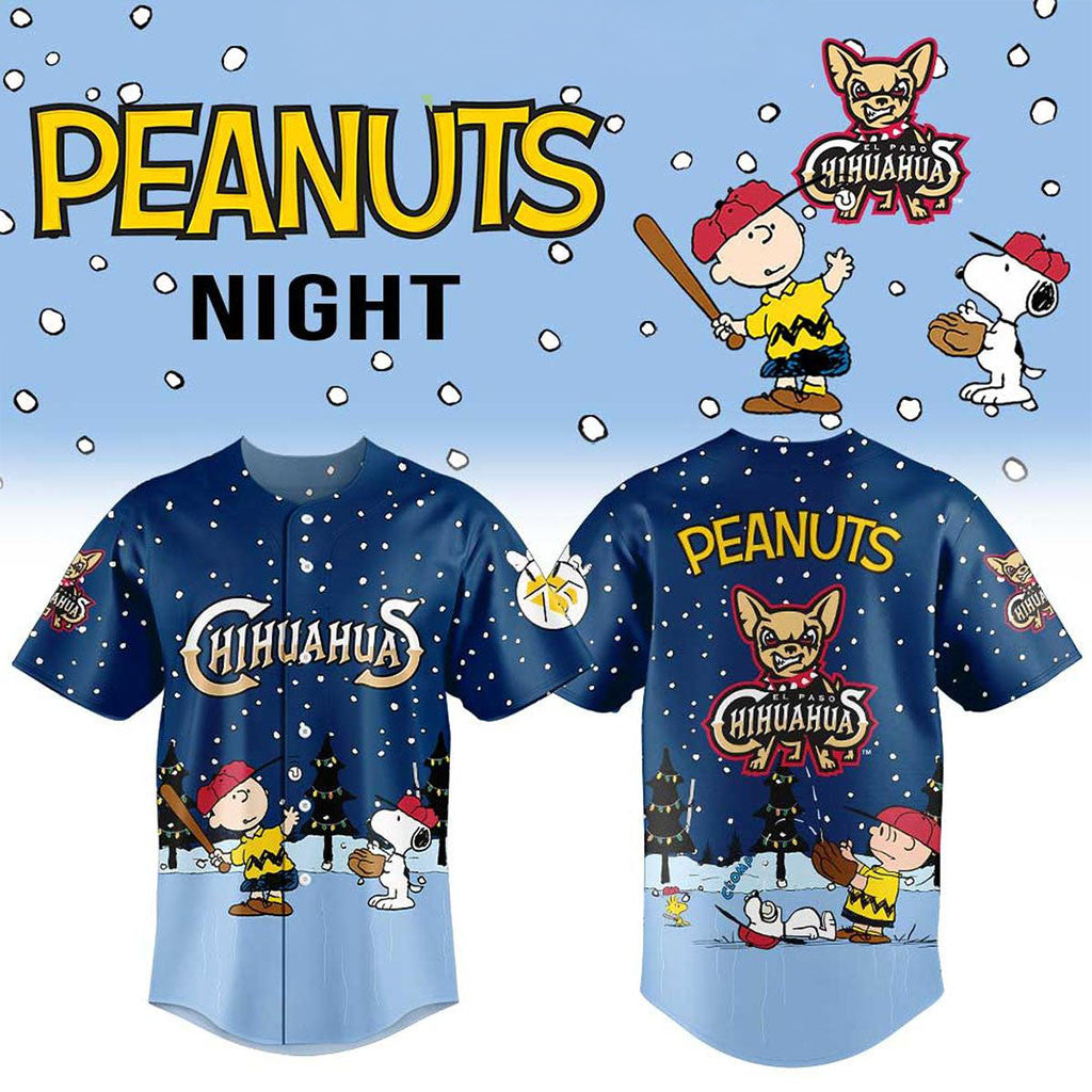 El Paso Chihuahuas Peanuts Night For Christmas 2026 Jersey Chihuahuas Merch Best Xmas Gifts - Merchluma