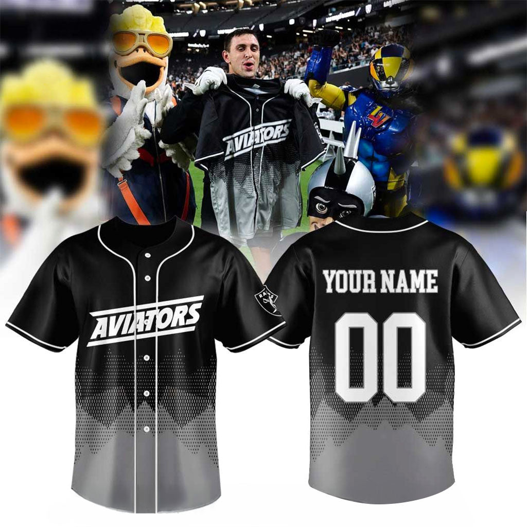 Personalized Las Vegas Aviators Raiders Night Jersey LV Aviators Merch Gifts For Brothers - Merchluma