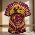 Brisbane Broncos NRL Mascot Tie Dye Shirt Brisbane Broncos Merch Gifts For Game Day - Merchluma