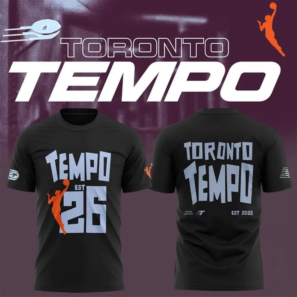Toronto Tempo 2026 WNBA New Uniform T-Shirt Toronto Tempo Merch Best Gift For Basketball Lovers - Merchluma