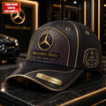 Personalized Merc Leather Vintage 100th Anniversary Hat Present For Car Enthusiast - Merchluma